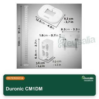 Duronic CM1DM canaleta cables flexible 130cm