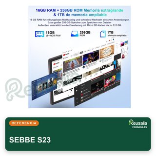 SEBBE S23 256GB Marrone Tablet Android 13