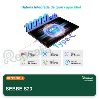 SEBBE S23 256GB Marrone Tablet Android 13