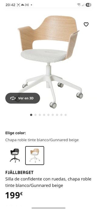 Silla con ruedas Fjällberget Ikea