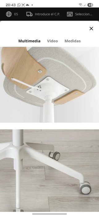 Silla con ruedas Fjällberget Ikea