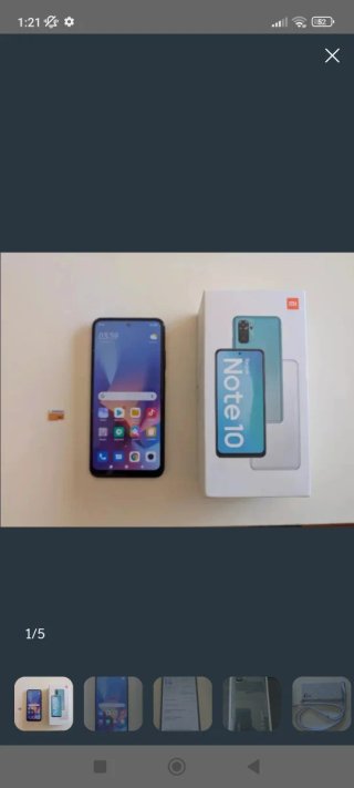 Xiaomi Note 10 prácticamente nuevo 128 GB y 4 RAM
