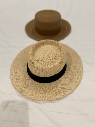 Lote 2 Sombreros Paja de playa