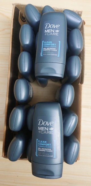 Lote 23 Mini Gel ducha Dove Men +Care NUEVOS