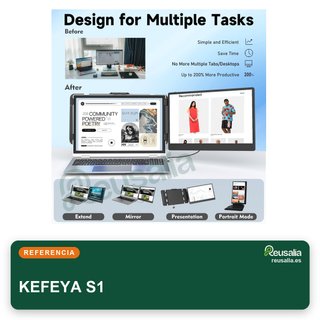 KEFEYA Extensor portátil laptop doble pantalla