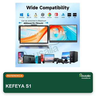 KEFEYA Extensor portátil laptop doble pantalla