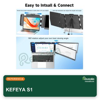KEFEYA Extensor portátil laptop doble pantalla