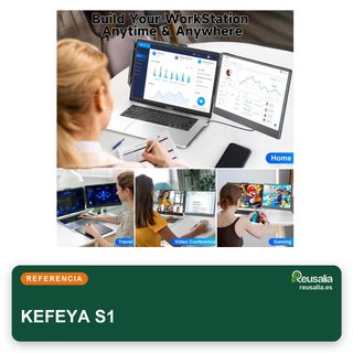 KEFEYA Extensor portátil laptop doble pantalla