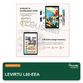 Tablet LEVIRTU L60-EEA 128GB 10" Android 14