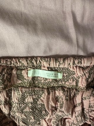 Falda Zara rosa y marrón casi nueva