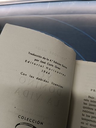 libro, YO DOMINO LA VIDA - JOSE MEIER - EDITORIAL HORIZONTES, 1944