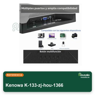 Monitor portatile Kenowa 13,3 pollici VGA HDMI