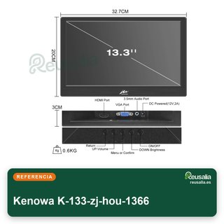 Monitor portatile Kenowa 13,3 pollici VGA HDMI
