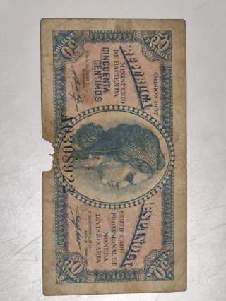 Billete 50 Pesetas Banco de España 1936