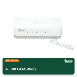 D-Link GO-SW-8G switch 8 puertos gigabit blanco