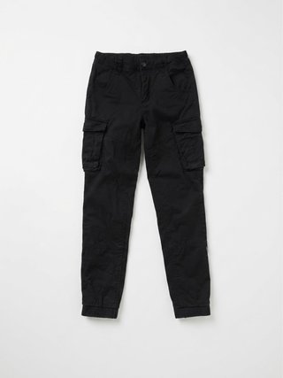 Pantalones cargo negros niño
