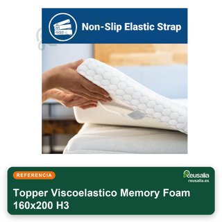 Topper Viscoelastico Memory Foam 160x200 H3