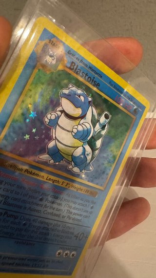 Carta Pokémon Blastoise Base Set 1st Edition Holo