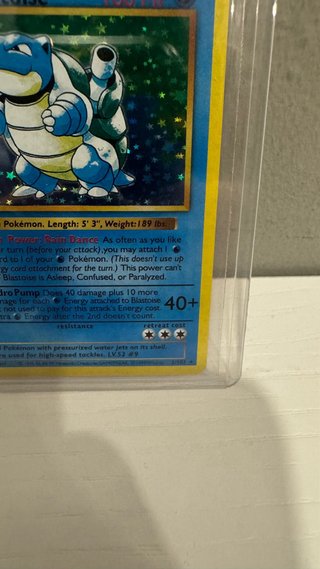 Carta Pokémon Blastoise Base Set 1st Edition Holo