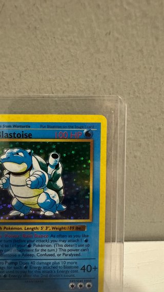 Carta Pokémon Blastoise Base Set 1st Edition Holo