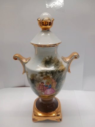 Juego de Porcelana Sambo Dorado y Blanco