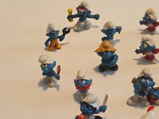 17 Pitufos Peyo Vintage Schleich PVC Años 80 Lote