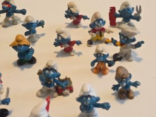 17 Pitufos Peyo Vintage Schleich PVC Años 80 Lote