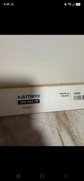 Cuadro lienzo tulipanes Ikea beige