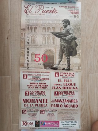 Cartel Toros El Puerto 2021 Galloso