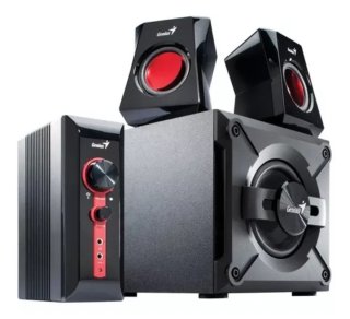 Altavoces GX 2.1 Negro/Rojo