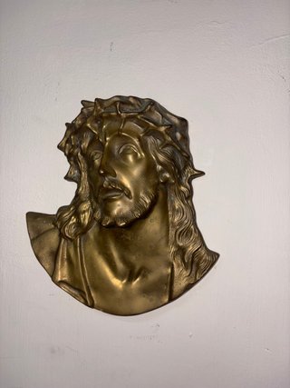 Volto di Gesù in ottone