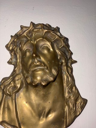 Volto di Gesù in ottone