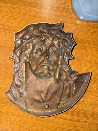 Volto di Gesù in ottone