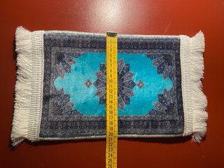 Tapiz decorativo oriental azul