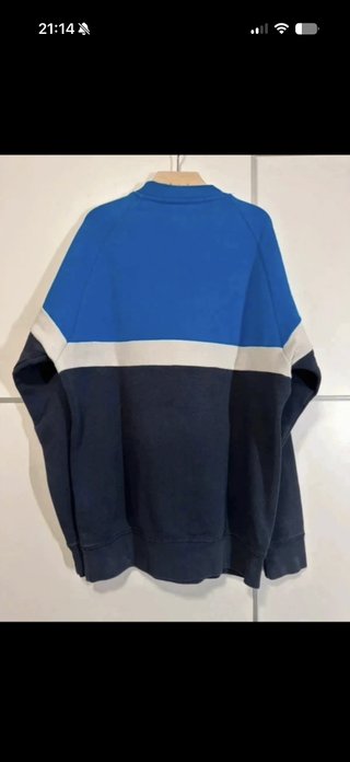 Sudadera Adidas Originals Azul y Blanca