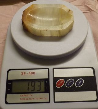 Posacenere Svuotatasche Onice/Alabastro Vintage