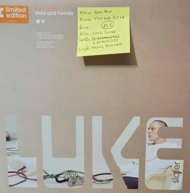 Luke Slater [L12Mute272] Vinilo Techno, Breakbeat