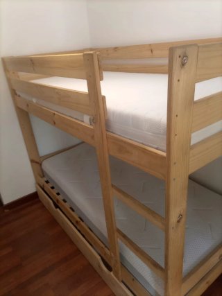 Cama litera LUFE con colchones