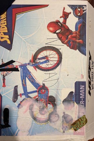 Bicicleta Spiderman Infantil como nueva + Caja