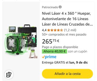 Laser profesional 4d,pladurista y construcción