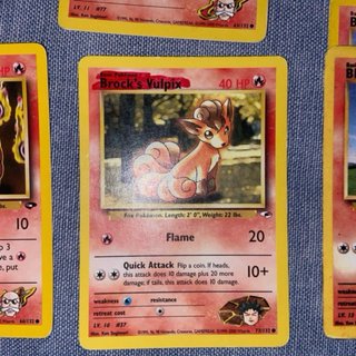 Lotto 6 carte Pokémon Blaine's Ponyta vintage