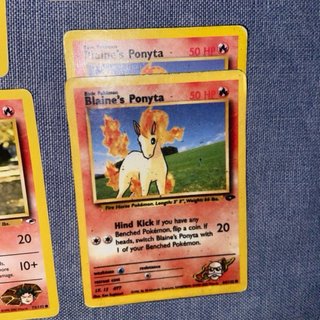 Lotto 6 carte Pokémon Blaine's Ponyta vintage