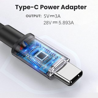 ZOSAM Caricatore 165W 28V 5.89A USB-C Dell Precision