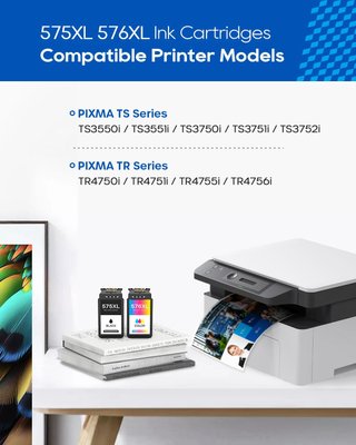 SKYDO Tinta 575XL 576XL 2PACK Canon PIXMA TR4755i