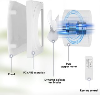 EXKEEN Extractor baño 100mm 30dB 3 Velocidades