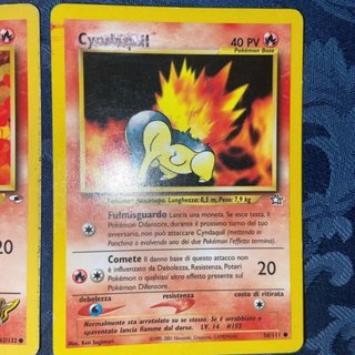 Lotto Carte Pokémon Fuoco Vintage - Cyndaquil, Cha