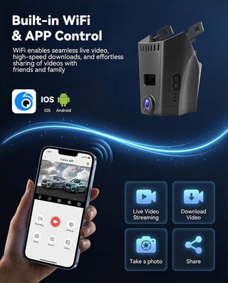 SIXWIN Dash Cam 4K 2160P BMW Serie 5 7 2018-2023