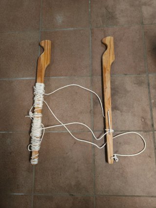 Tendedero de madera plegable