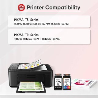 INKALFA 575XL 576XL 2Pack Tinta Canon TS3750i