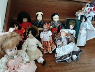 Bambole ceramica vintage